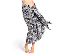 PANASIAM Sarong B903 black wave, L