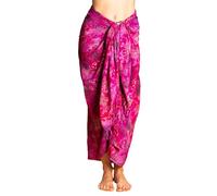 PANASIAM Sarong - L & XXL Opaque Sarong - Beach Wrap, Swim Cover-Up | For women & men, wrap skirt or airy beach dress, lightweight bikini cover-up, handmade & hand-dyed unique piece