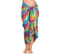 PANASIAM Sarong - L & XXL Opaque Sarong - Beach Wrap, Swim Cover-Up | For women & men, wrap skirt or airy beach dress, lightweight bikini cover-up, handmade & hand-dyed unique piece