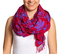 PANASIAM Scarf Batik 190X116cm, B021 Scarlet red, L