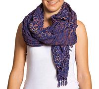 PANASIAM Scarf Batik 190X116cm, B027 Golden flower, L