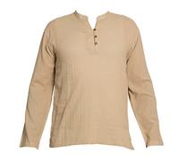 PANASIAM Shirt, 'K', 3button, Beige, M, Longsleeve