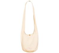 PANASIAM Shoulder Bag for Women & Men, Large & Lightweight cotton crossbody bag with zip & inner pocket, 2 sizes, Durable unisex accessory, natural L