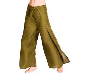 PANASIAM Sunshine Pants Plain, Olive Green, M