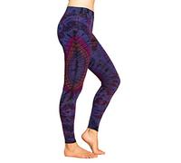 PANASIAM Women's Yoga Leggings - Jungle Tie Dye Design - Long Sports Tights | Hand-dyed unique piece, soft & stretchy, breathable viscose with elastane, sports leggings for fitness, gymnastics & leisure