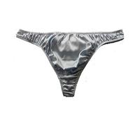 Panasilk Men's Silk G-Strings Thongs Silk Panties(sky blue，M)