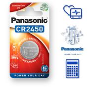 PANASONIC 2450 CR2450 Battery 3V Lithium Coin Cell Button Batteries Car Keyfob