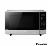 Panasonic 27L 1000W Flatbed Solo Microwave Nn-Sf464Mbpq - Inverter Tech, 18 Auto Programs, Turbo Defrost, Large Cavity, Silver