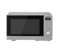 Panasonic NN-SD37QSBPQ 29L Solo Microwave Oven, 1000W, Auto Defrost, 11 Auto Programmes, Timer, Silver & Stainless Steel