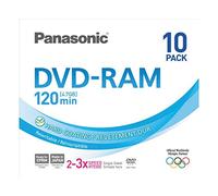 Panasonic 3x speed, 4.7GB, 10 pack DVD-RAM Disc