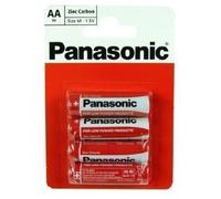 Panasonic 4 Pack AA Zinc Carbon Batteries for low power products