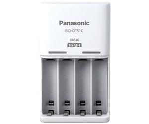 Panasonic 52051E04 Basic BQ-CC51 USB Charger + 4x Eneloop AAA Batt...