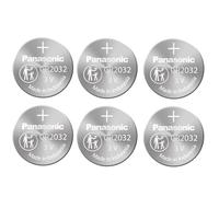 Panasonic 6 Pack -- Cr2032 3v Lithium Coin Cell Battery Dl2032 Ecr2032