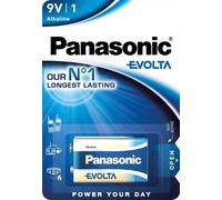 Panasonic 6LR61EGE 9 V Evolta Alkaline Battery, Blue