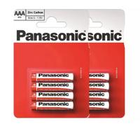 Panasonic AAA (R03) Zinc Batteries 12X4Pk Per Card- Full Box of 48