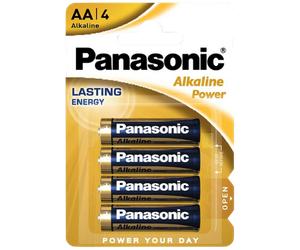 Panasonic Alkaline 4xAA Batteries