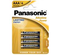 Panasonic Alkaline Power AAA Batteries - Pack of 4 - S5570