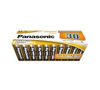 Panasonic, Alkaline Power, AA alkaline batteries, 30 pieces, Mignon, LR6, 1.5V, Anti-Leak Protection, 7 years of storage, best for remote controls, scales, clocks, long-lasting, reliable power