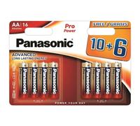 Panasonic Alkaline Power AA LR6 Batteries - 16 Pack
