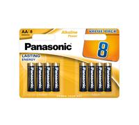 Panasonic, Alkaline, Power, AA, Mignon, LR6, Anti-Leak, Protection, batteries, 8, 1, 5V