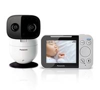 Panasonic Baby Monitor with Camera and Audio, 3.5” Color Video Baby Monitor, Extra Long Range, Secure Connection, 2-Way Talk, Soothing Sounds, Remote Pan, Tilt, Zoom,1 Camera, KX-HN4001W (White/Black)