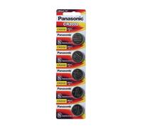 PANASONIC BATTERIES CR2032 LITHIUM BATTERY, 3V, COIN CELL (5 pieces)