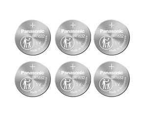 Panasonic Battery CR1632 3V 3 Volt Lithium yvIJh Coin Size Battery, 6Pcs