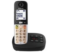 Panasonic KX-TGU430EB Digital Cordless Landline Phone with Answering Machine, Base Unit & 1 Handset, LCD Display, Fav Call, Torchlight, Hearing Aid Compatible, Black & Silver