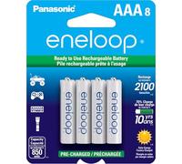 Panasonic BK-4MCCA8BA rechargeable battery - rechargeable batteries (Universal, AAA, Nickel Metal Hydride, White, Blister)