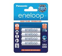 Panasonic BK-4MCCE/4BE Eneloop Micro AAA 750 mAh Rechargeable Battery (Pack of 4)