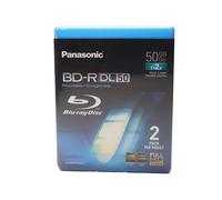 Panasonic Blu-ray Disc BD-R DL50 (2x) 50GB - 2 Pack - LM-BRU50AE2