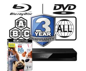 Panasonic Blu-ray Player DP-UB820 All Zone MultiRegion The Secret Life of Pets