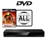 Panasonic Blu-ray Player DP-UB820 MultiRegion for DVD 4K inc Incredibles 2 UHD