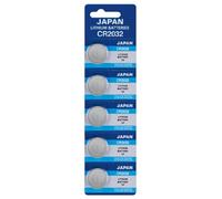Panasonic Button Cell 5x CR2032, Lithium 220 mAh 3.0 Volt, Packaging = 5 Piece Blister Pack