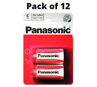 Panasonic C Size Zinc Batteries Pack of 12