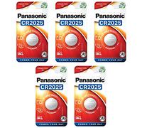 Panasonic Power CR2025 3 Volt Lithium Button Cell Batteries Pack of 3