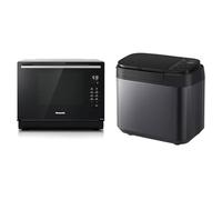 Panasonic CF87 Speed Convection Oven, Grill, Flatbed, 31Litre, Two Level Cooking, Genius Sensor & YR2540 Fully Automatic Breadmaker, with yeast & nut dispensers, Manual Settings