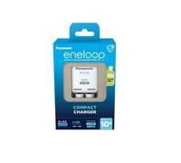 Panasonic 52050E20 Compact Charger with 2x AA 2000mAh NiMH Batteries