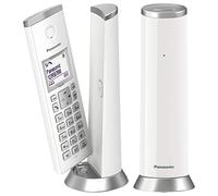 Panasonic Cordless DECT Phone KX-TGK212, White - ECO Function Blocks Unwanted Calls