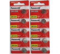 Panasonic CR1220 3 Volt Lithium Coin Battery (10 PCS)