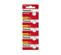 Panasonic CR1220 Coin Type Battery, Red 5Pcs
