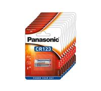 Panasonic CR123 Batteries (CR123a) - Pack of 10