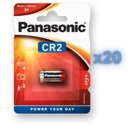 PANASONIC CR2 Battery 3V Lithium Photo Camera Batteries DLCR2 EL1CR2 Long Expiry