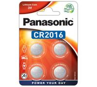 Panasonic CR2016 Lithium Button Cell 3V Pack of 4