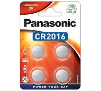 Panasonic CR2016 Lithium Button Cell 3V Pack of 4