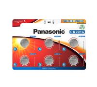 Panasonic CR2016 non-rechargeable battery (Lithium, Stainless steel) pack of 6