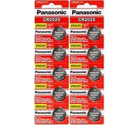 Panasonic CR2025 3V Lithium Battery 10 Batteries