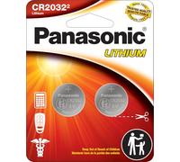 Panasonic CR2032 3.0 Volt Long Lasting Lithium Coin Cell Batteries in Child Resistant, Standards Based Packaging, 2-Battery Pack