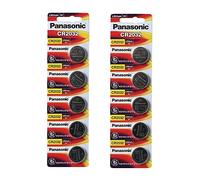 Panasonic CR2032 3V Lithium Battery 2PACK X (5PCS) =10 Single Use Batteries