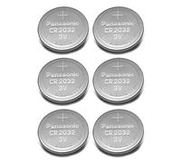 Panasonic CR2032 3V Lithium Coin Battery (Pack of 6)